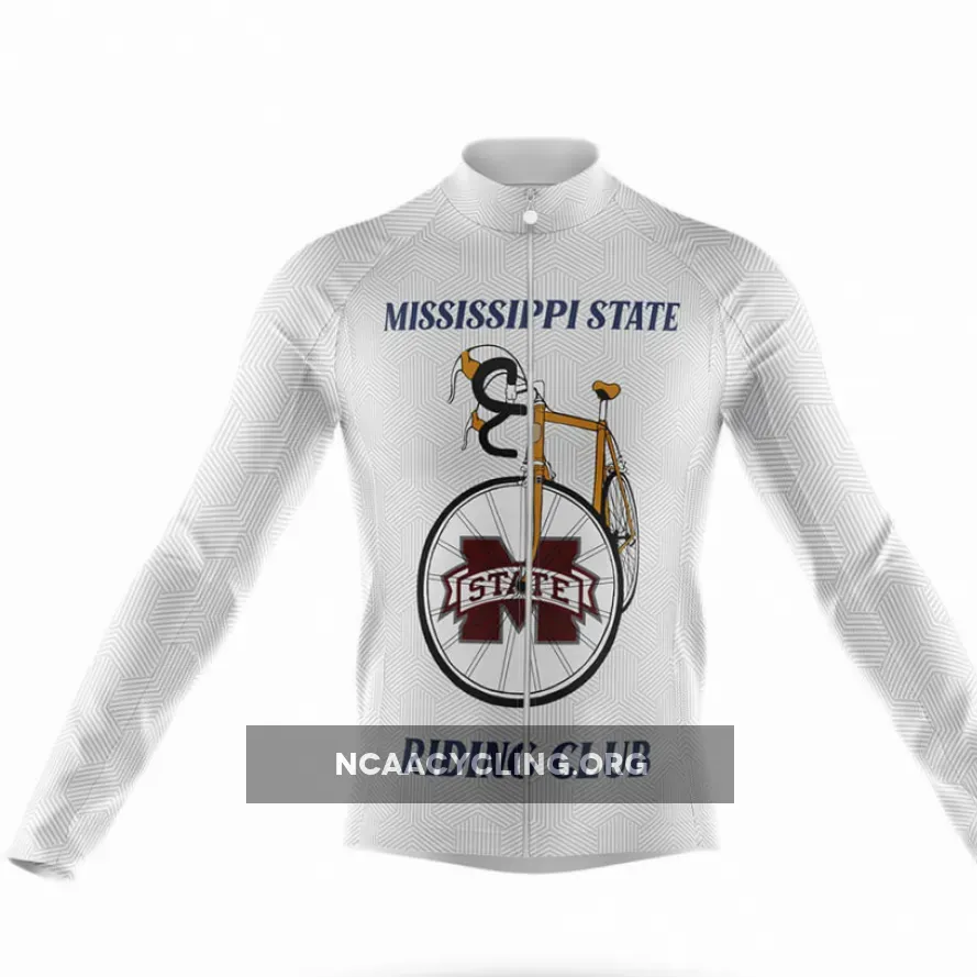 Classic Mississippi State Uni Long Sleeve Cycling Jersey Only
