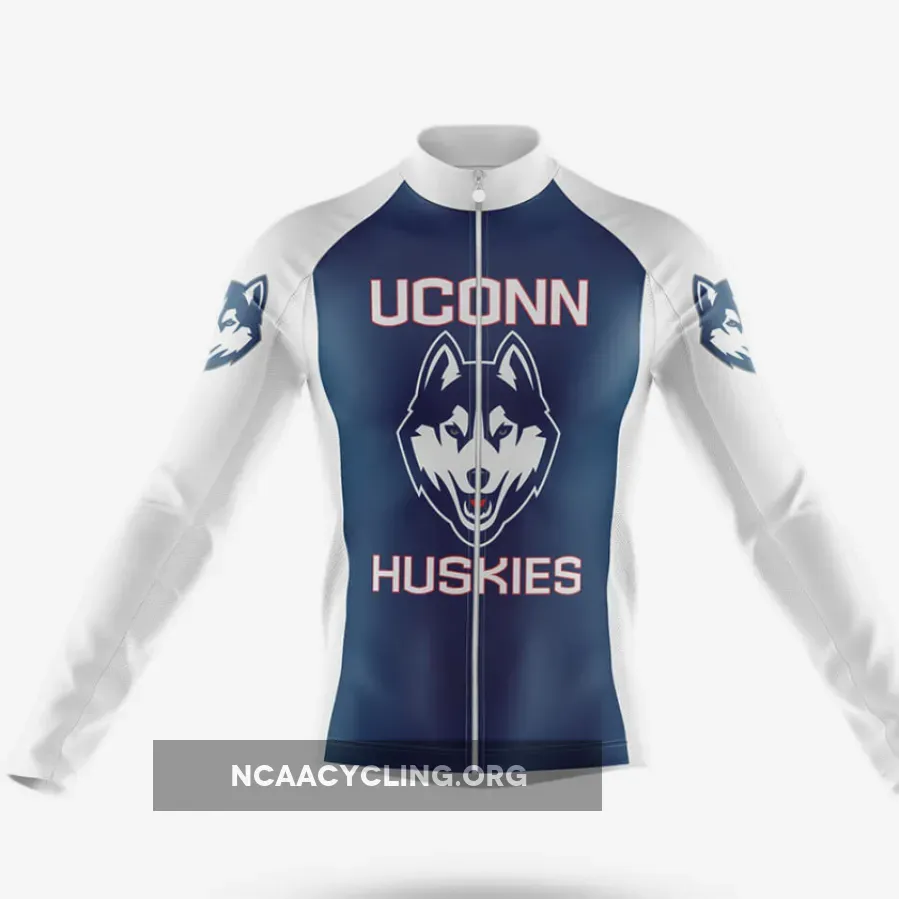 UConn Huskies Long Sleeve Cycling Jersey For Sale