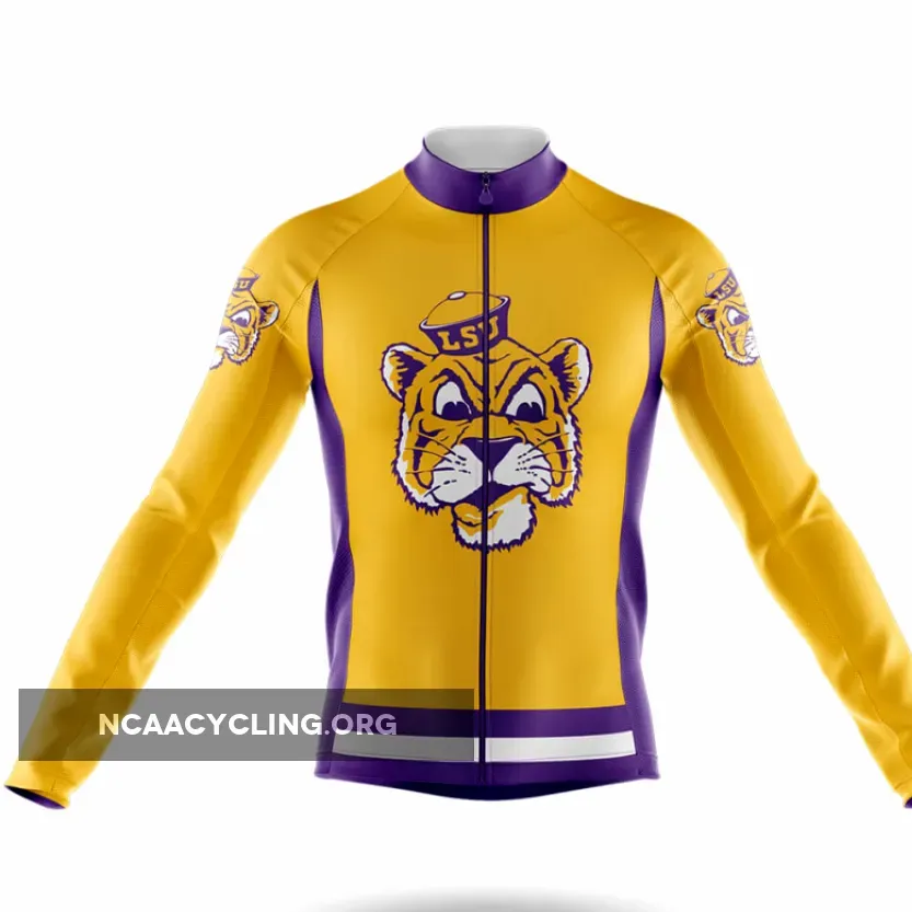 LSU Tigers Long Sleeve Cycling Jersey Only For Sale