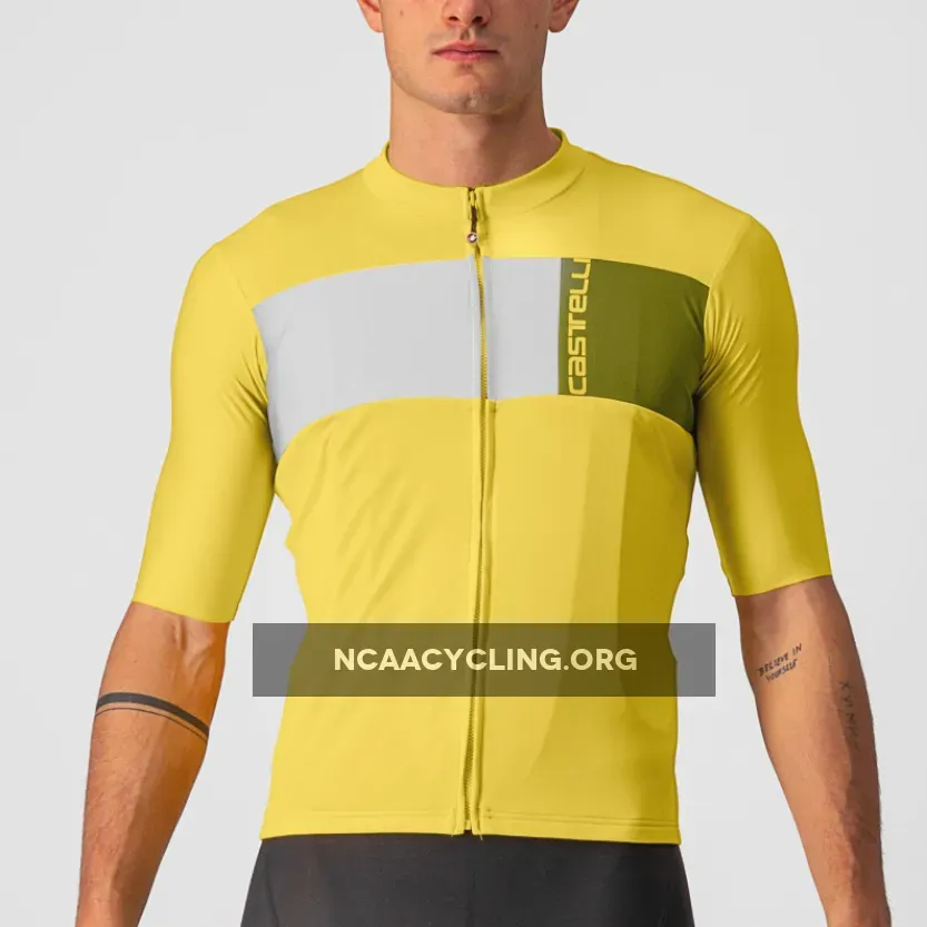 Castelli Prologo 7 Jersey - Yellow White 4522023-782-M For Sale