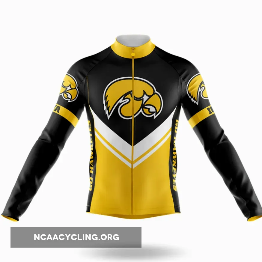 University of Iowa V3 Long Sleeve Cycling Jersey Only, Iowa Hawkeye Bike Jersey