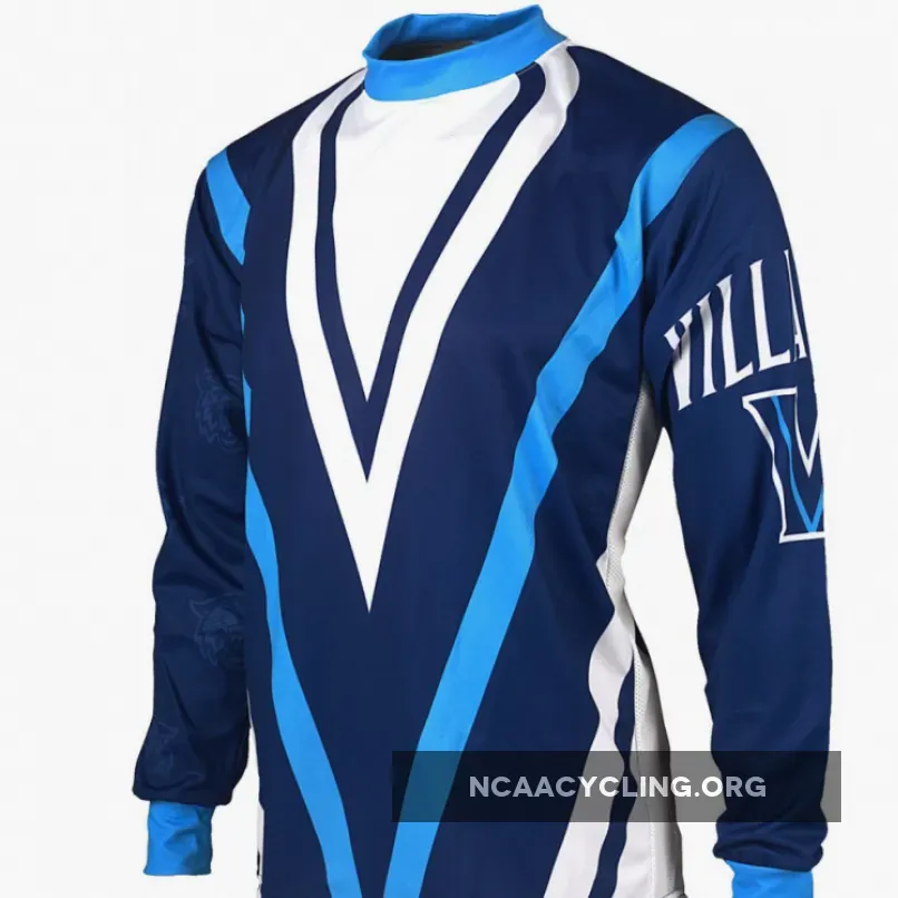 NCAA Villanova University Wildcats Mountain Long Sleeve Bike MTB Cycling Jerseys