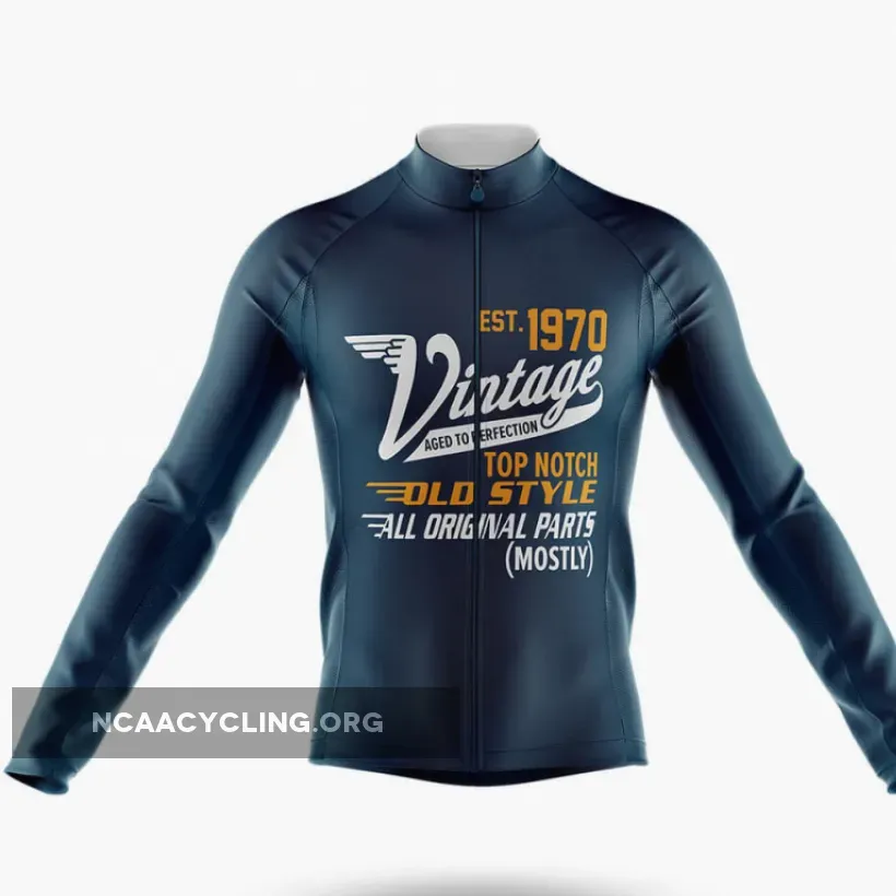 Retro Custom Year Vintage V7 - Men's Cycling Kit / Long Sleeve Jersey