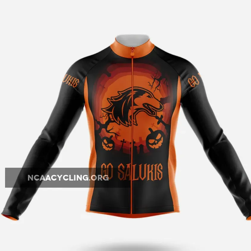 Halloween Southern Illinois University Carbondale Long Sleeve Cycling Jersey