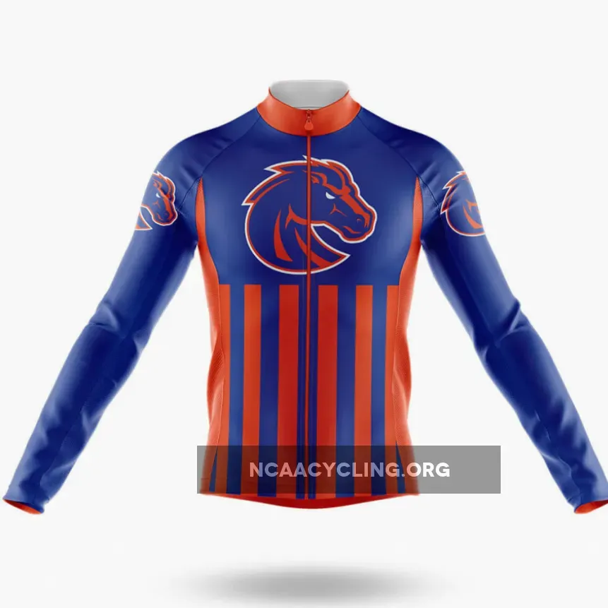 Boise State University USA Long Sleeve Cycling Jersey