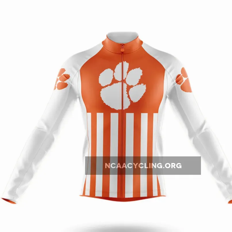 Clemson University USA Long Sleeve Cycling Jersey