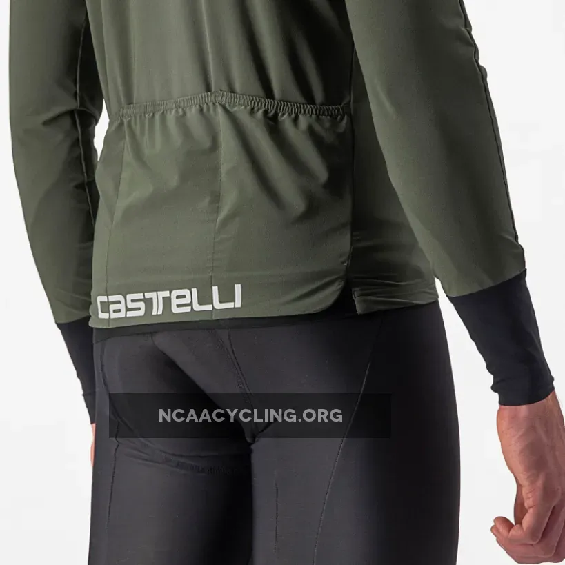 Castelli Flight Air Long Sleeves Jersey - Dark Green 4522518-075-S New Releases
