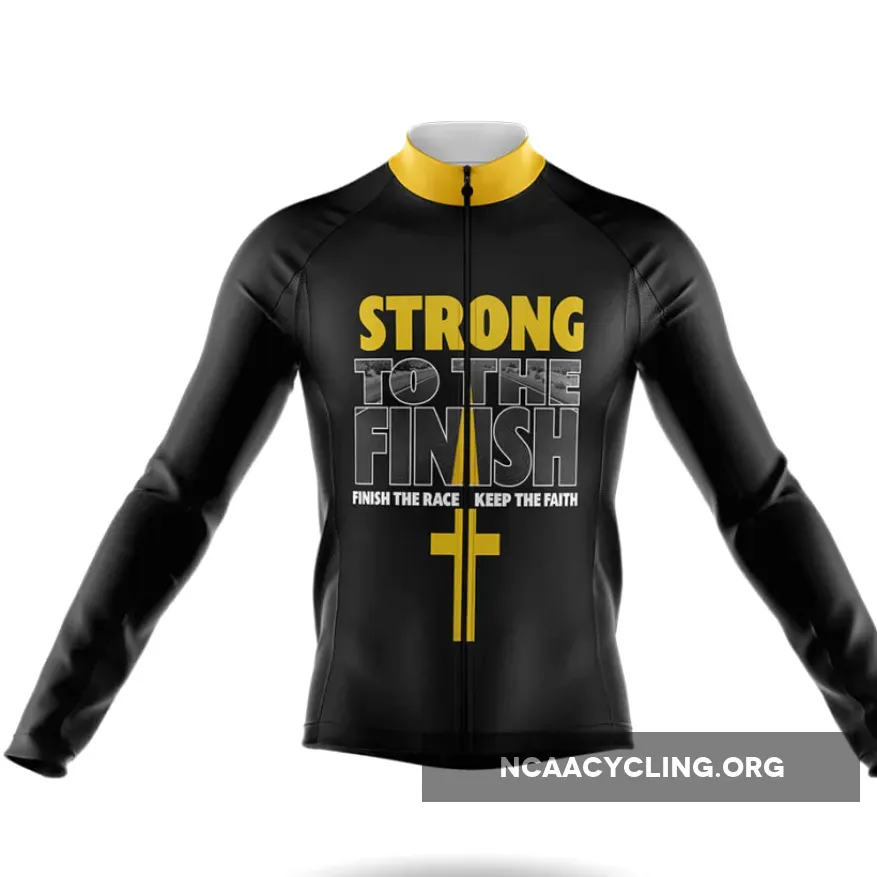 Strong To The Finish - Men's Cycling Kit / Long Sleeve Jersey