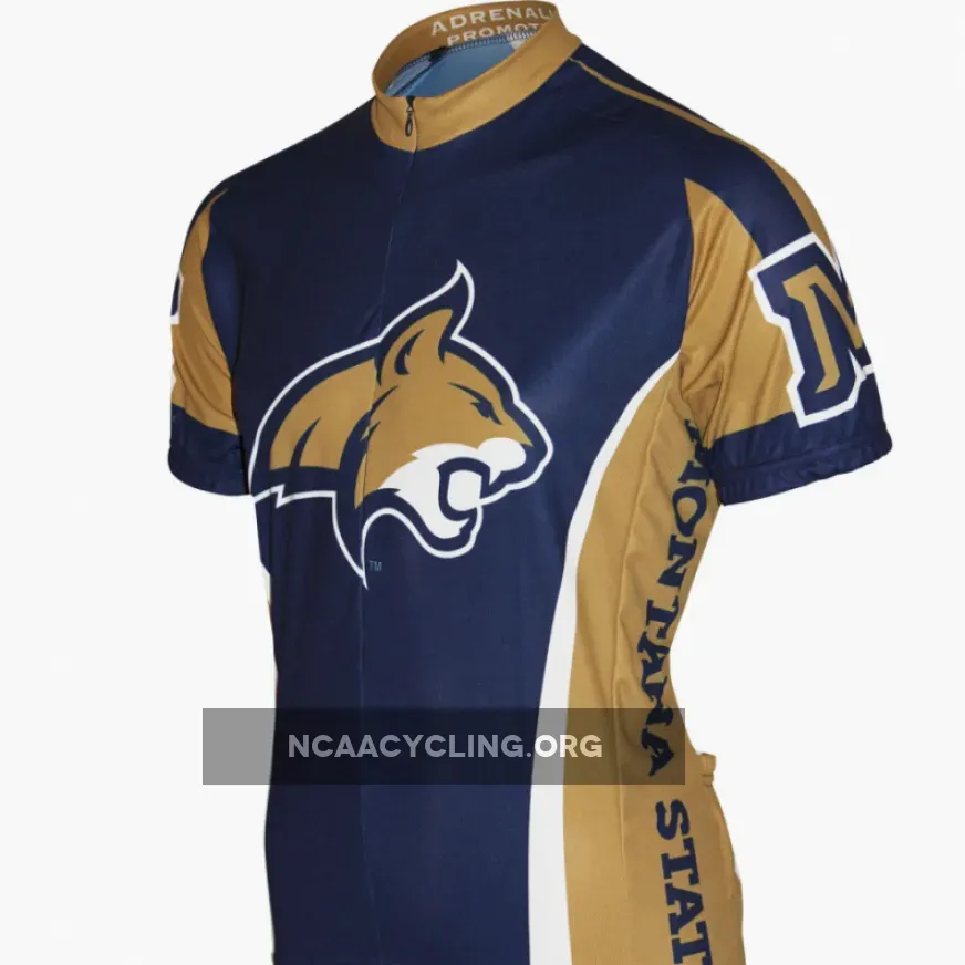 NCAA MSU Montana State University Bobcats Short Sleeve Cycling Jerseys