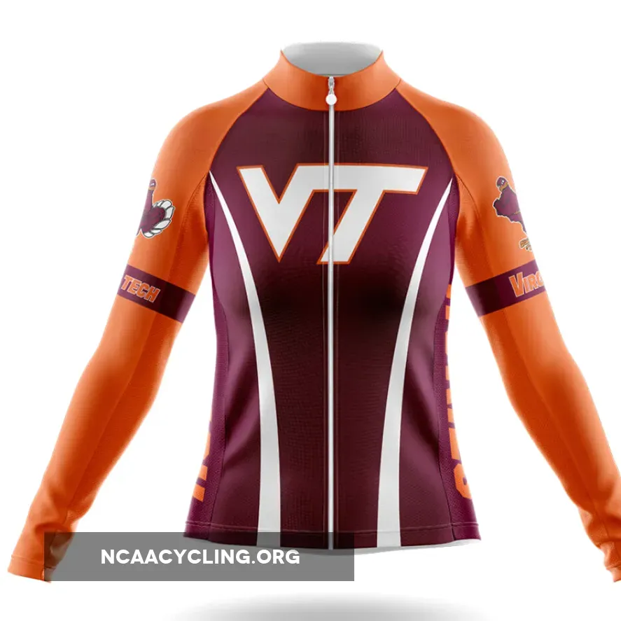 Virginia Tech - Women's Long Sleeve Cycling Jersey Only
