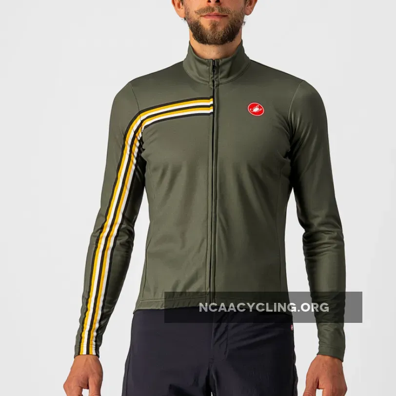 Castelli Unlimited Thermal Long Sleeves Jersey - Green 4522500-075-M For Sale