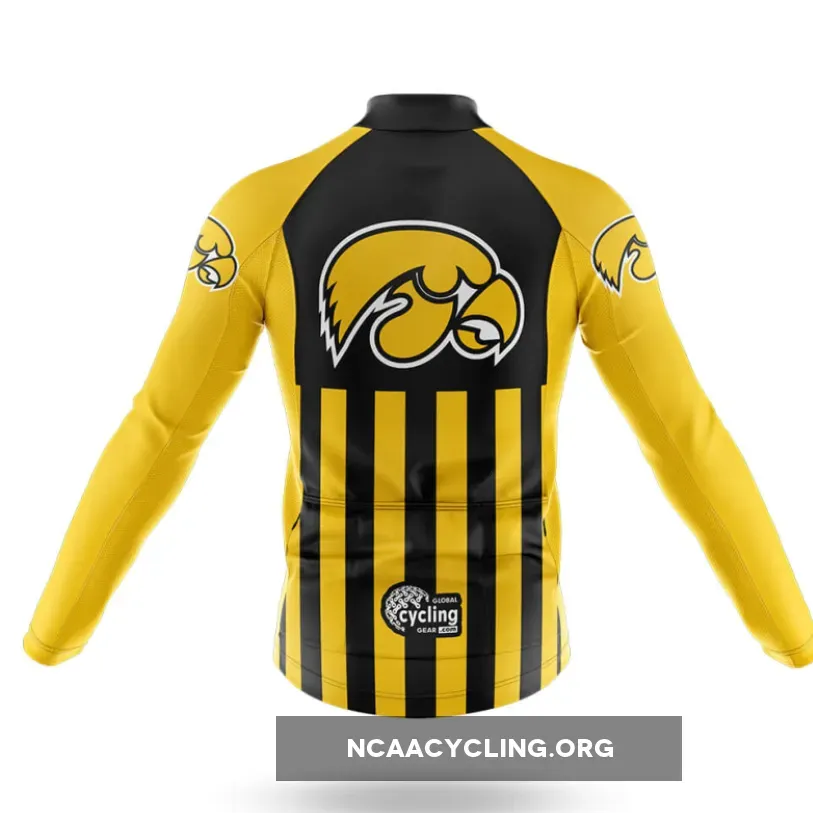 University of Iowa USA Long Sleeve Cycling Jersey University of Iowa USA Long Sleeve Cycling Jersey
