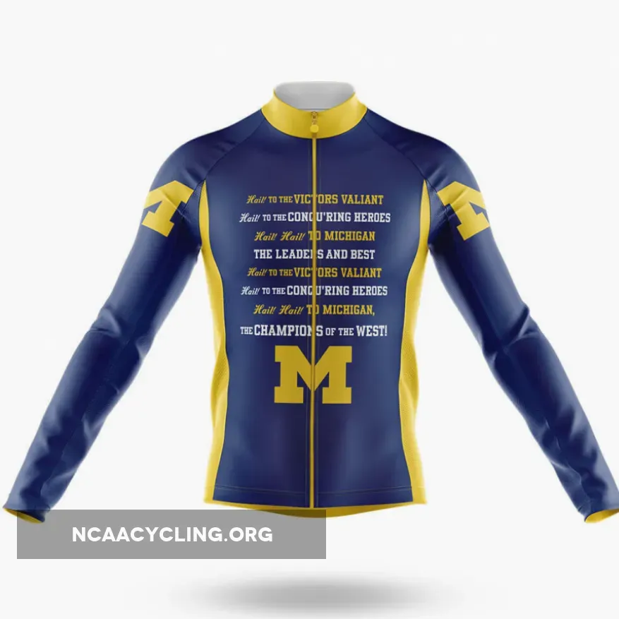 Wolverines Fight Song Long Sleeve Cycling Jersey Only