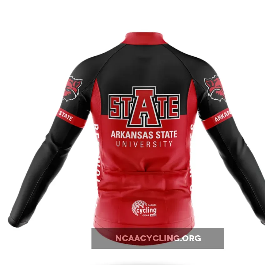Arkansas State University Long Sleeve Cycling Jersey Ver.2 Arkansas State University Long Sleeve Cycling Jersey Ver.2