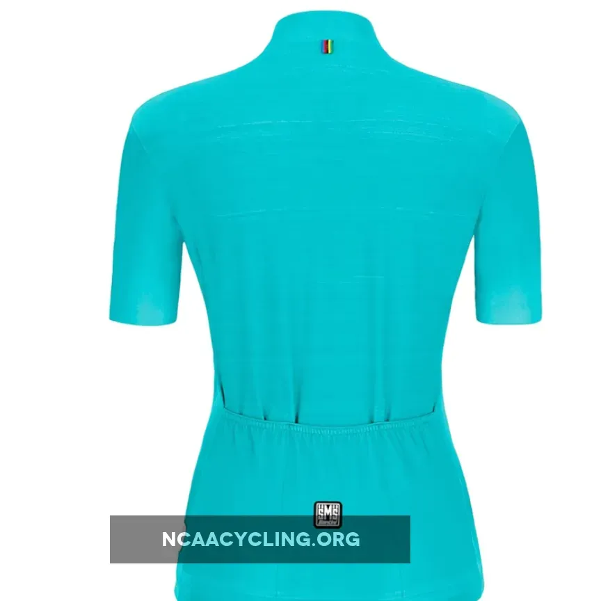 Santini UCI Rainbow Woman Jersey - Light Blue RE95475SCIAUCI For Sale