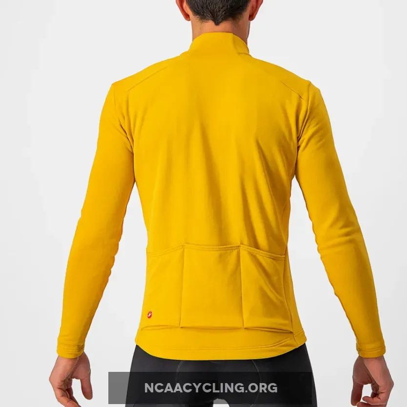 Castelli Unlimited Trail Long Sleeves Jersey - Yellow 4522505-755-M For Sale