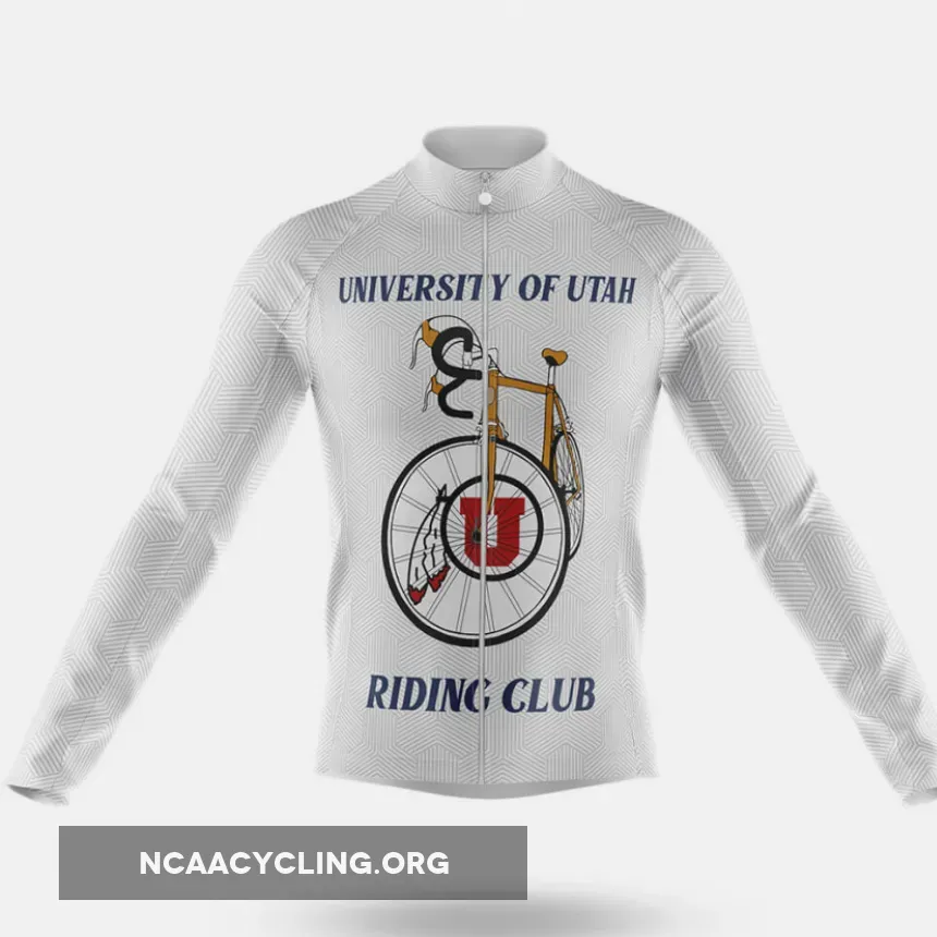Classic University of Utah Long Sleeve Cycling Jersey