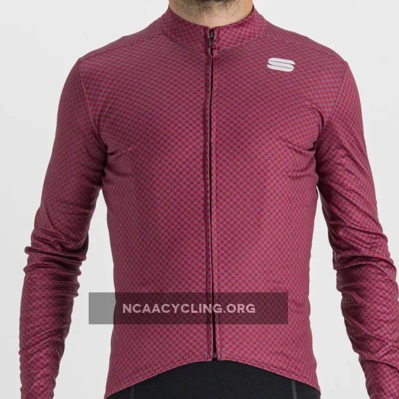 Sportful Checkmate Long Sleeve Jersey - Bordeaux 1122506-569-M Online