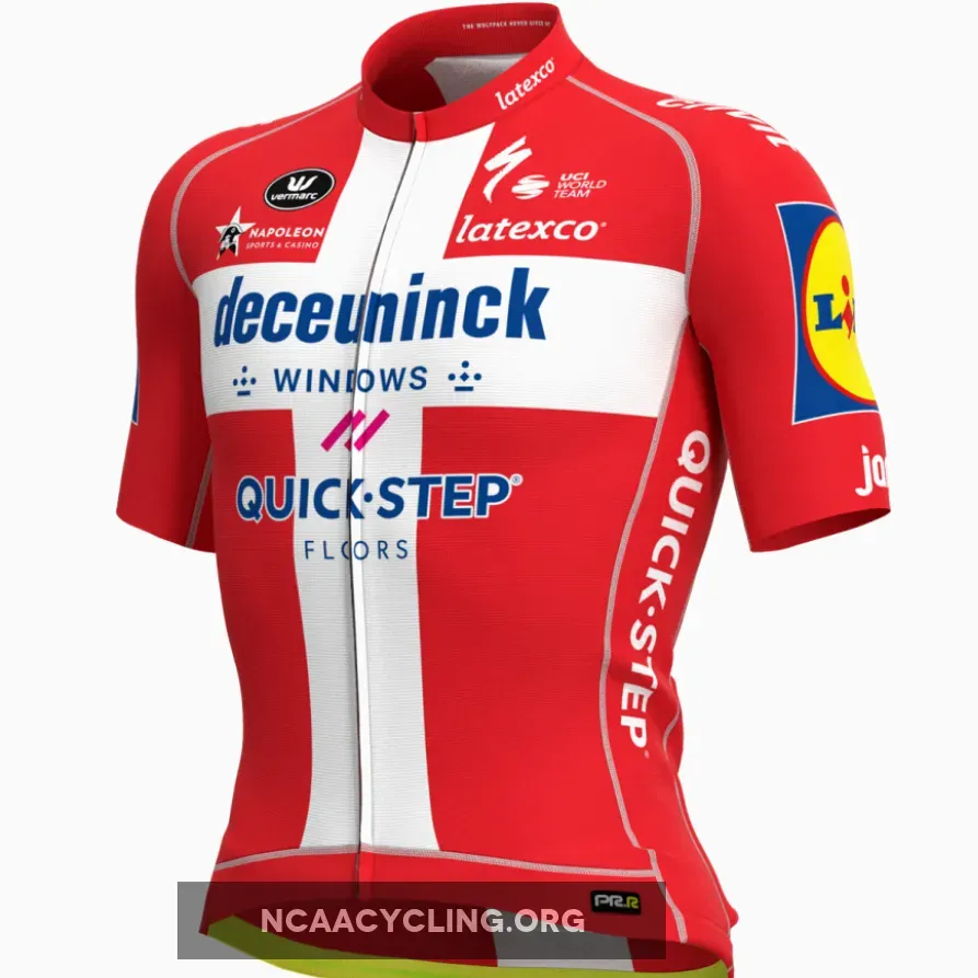 Deceuninck Quick Step 2021 PRR Jersey - Danish Champion W212780509 New Releases