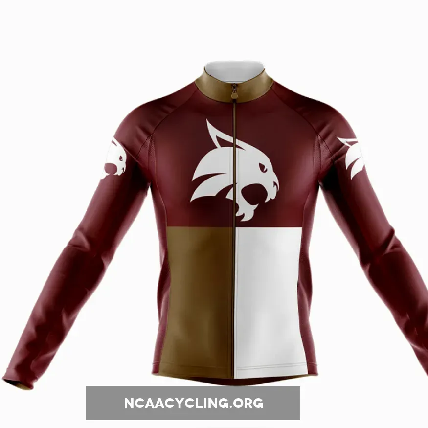 Texas State University TX Long Sleeve Cycling Jersey