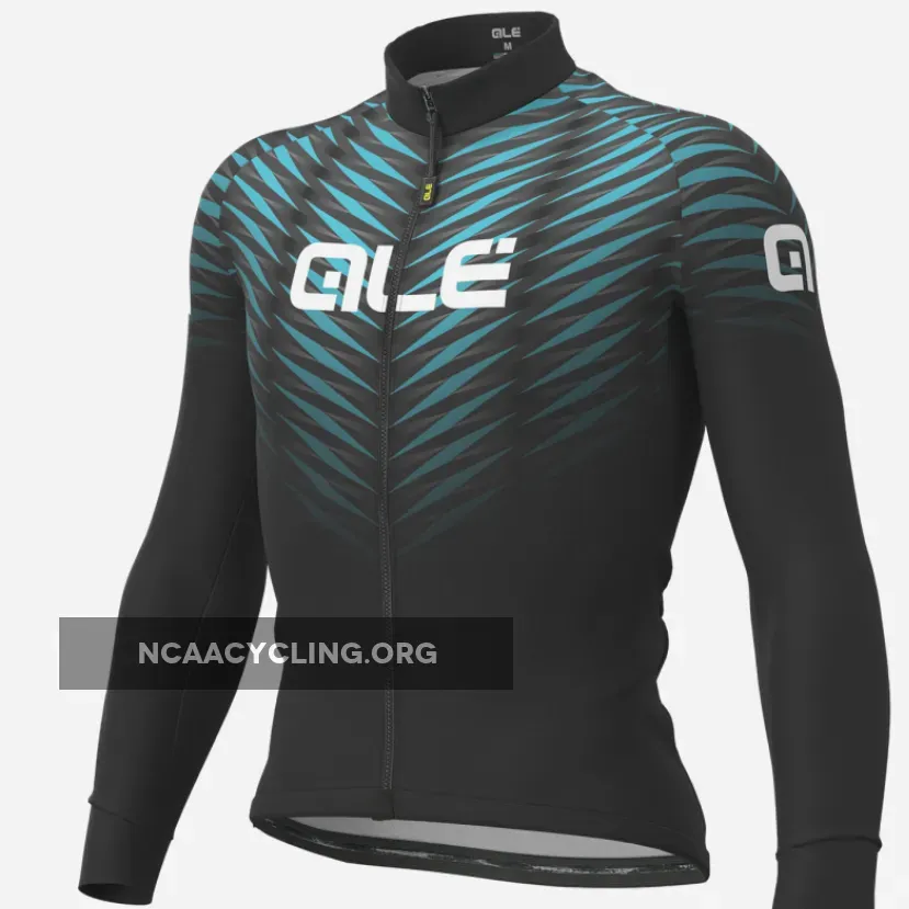 Ale Solid Thorn Long Sleeve Jersey - Black Turquoise L22009461 New Releases