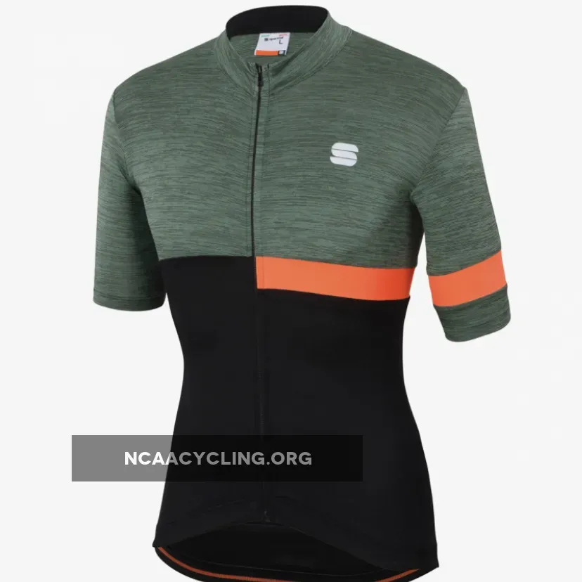 Sportful Giara Jersey - Green Orange 1102002-382 For Sale