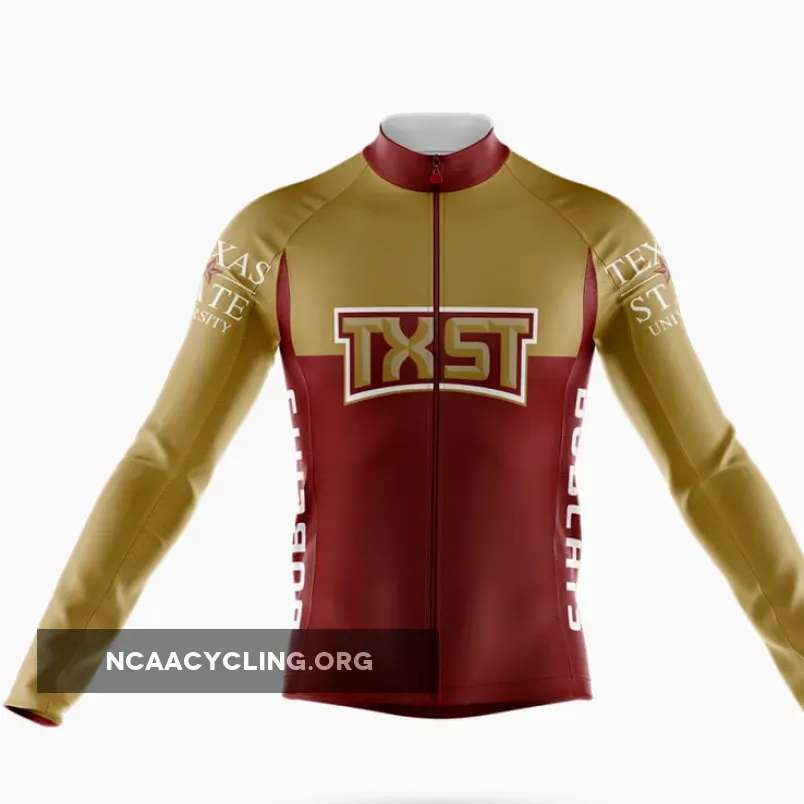 Texas State University Long Sleeve Cycling Jersey Ver.2 | TEXAS STATE UNIVERSITY JERSEY
