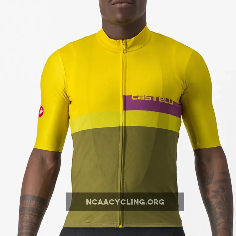 Castelli A Blocco jersey - Yellow green / scott radschuhe herren