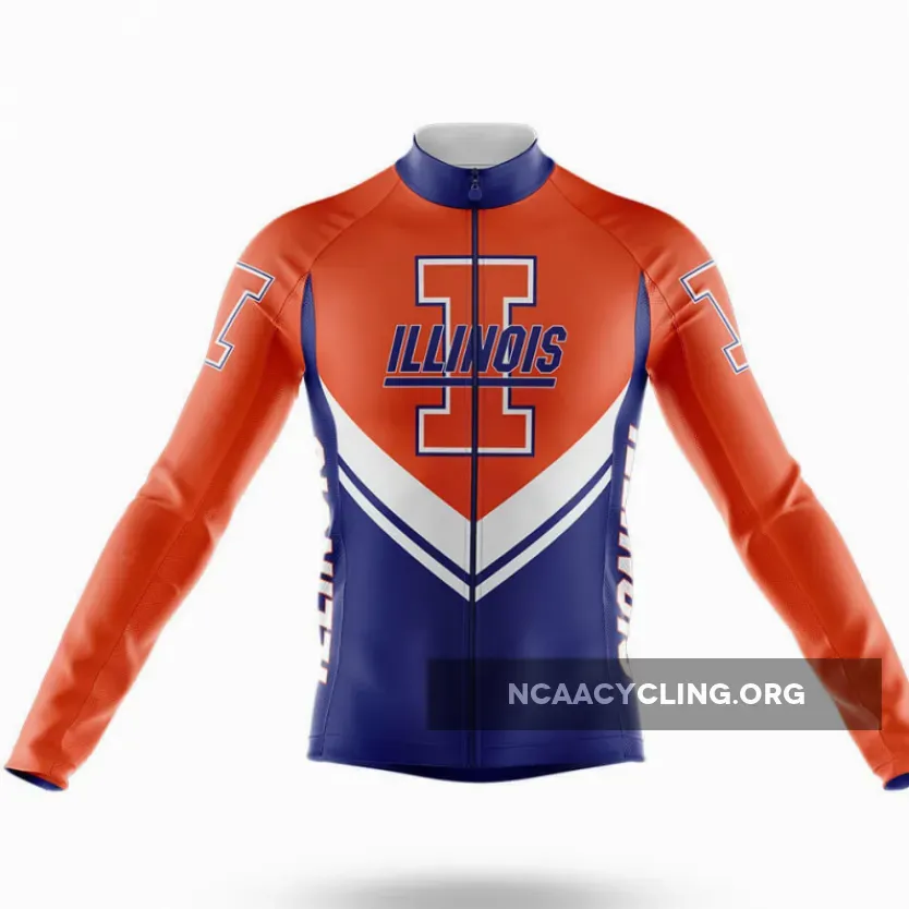 University of Illinois Urbana-Champaign Long Sleeve Cycling Jersey Ver.3
