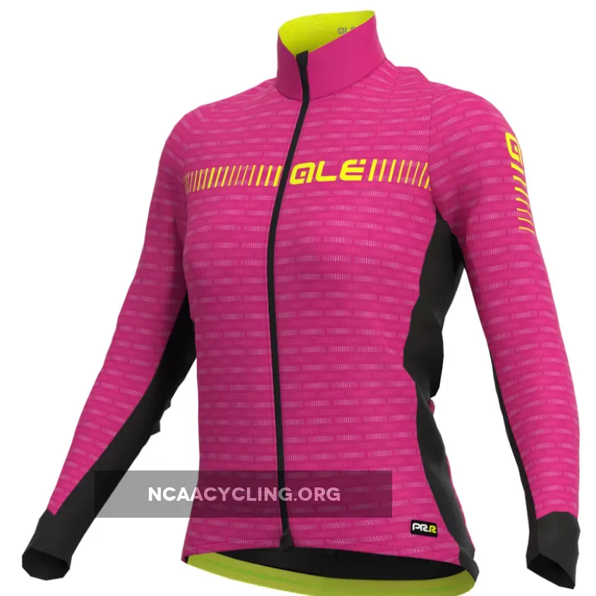 Ale PRR Green Road Long Sleeve Woman Jersey - Pink L21009638 For Sale