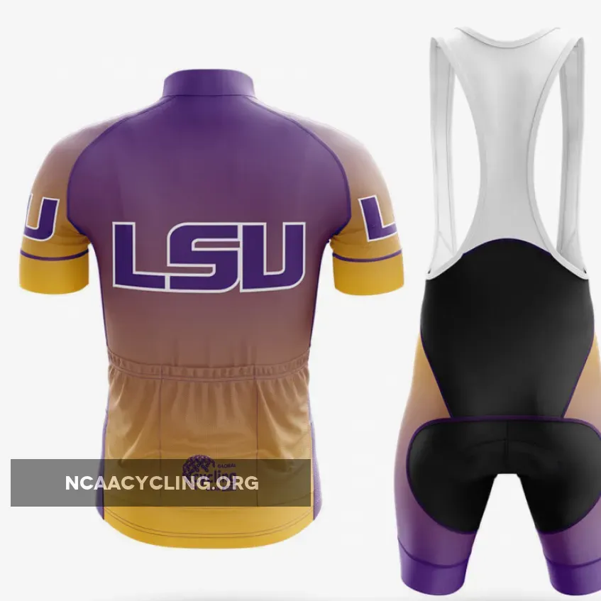 LSU Tigers Gradient Long Sleeve Cycling Jersey Only LSU Tigers Gradient Long Sleeve Cycling Jersey Only