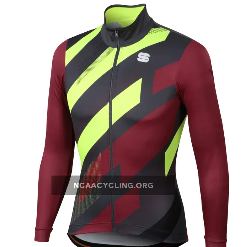 Sportful Volt Long Sleeve Jersey - Red Yellow 1101949-616 New Releases