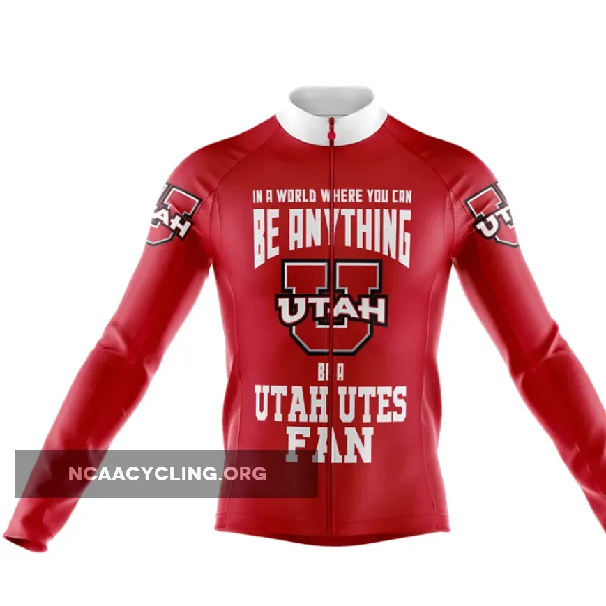 Utah Utes Fan Long Sleeve Cycling Jersey Only New Releases