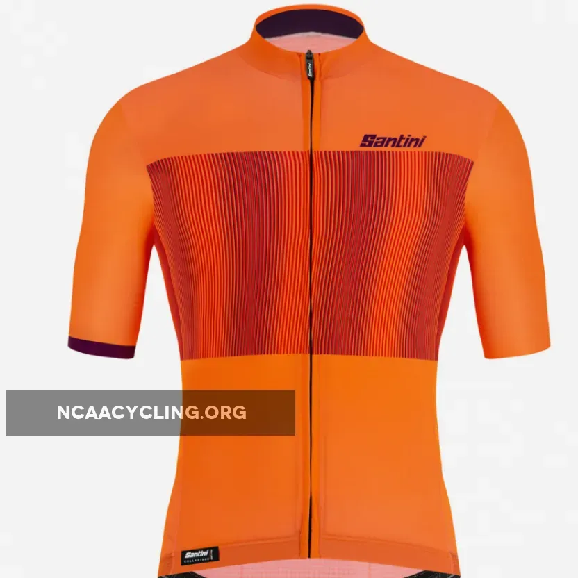 Santini Tono Flusso Jersey - Orange 0S94075TONOFLUSATOMIC Online