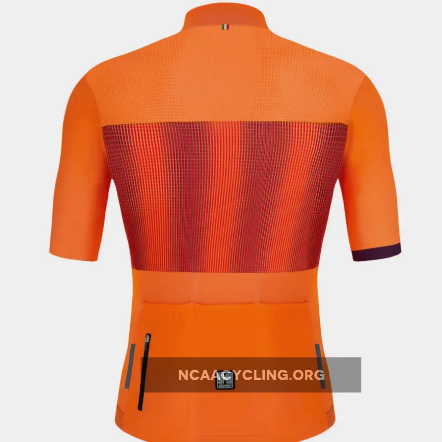 Santini Tono Flusso Jersey - Orange 0S94075TONOFLUSATOMIC Online
