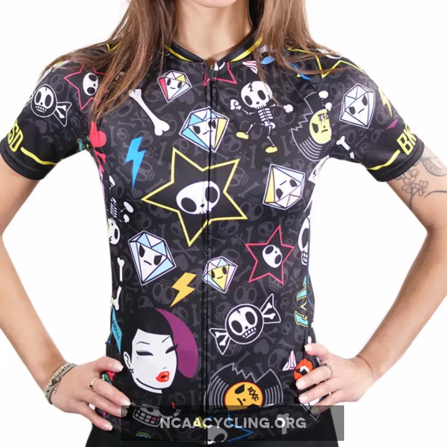 Bike Inside Tokidoki Rock Woman Jersey - Black SSJ60WBI-Toki New Releases