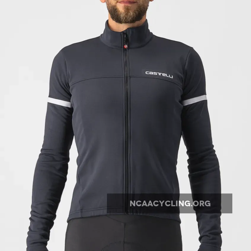 Castelli Fondo 2 Long Sleeves Jersey - Black White 4521513-851-M For Sale