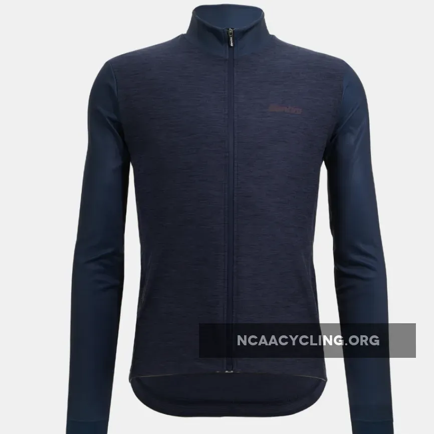 Santini Colore Puro Long Sleeve Jersey - Blue 3W216075RCOLORPURO-BLU-S Online