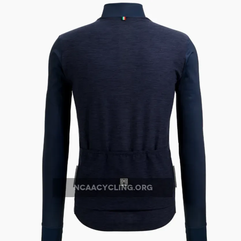Santini Colore Puro Long Sleeve Jersey - Blue 3W216075RCOLORPURO-BLU-S Online
