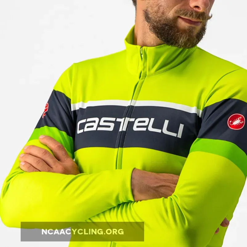 Castelli Passista Long Sleeves Jersey - Green 4522522-383-M For Sale