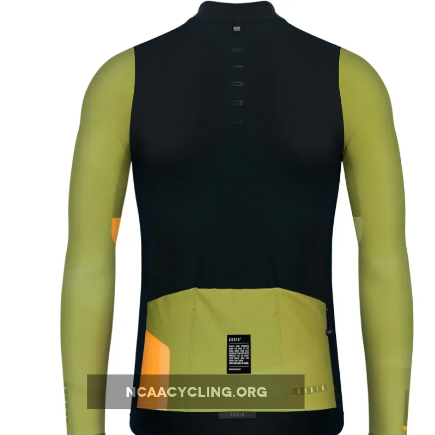 Gobik Cobble Blend Leaf Long Sleeves Jersey - Green 10-01-061-002-11 For Sale