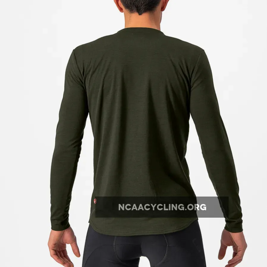 Castelli Unlimited Merino Long Sleeves Jersey - Green 45225060-075-M Online