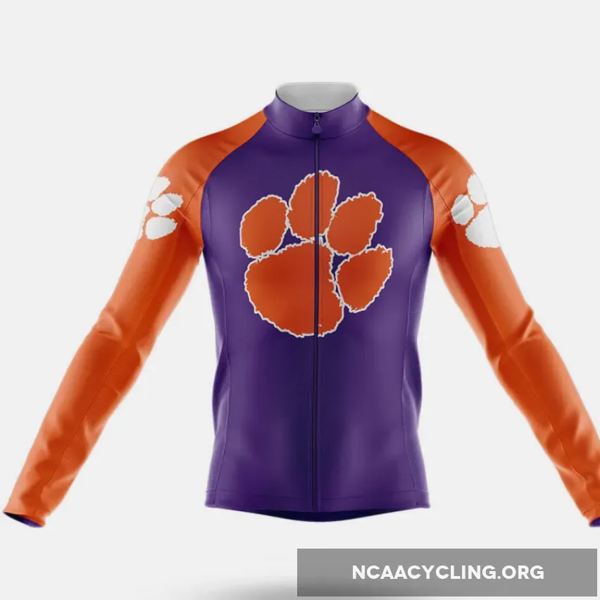 Clemson Tigers Long Sleeve Cycling Jersey Only New Releases
