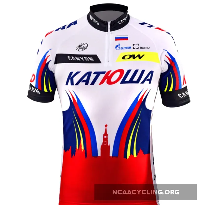 Katusha 2015 Jersey Short Zip New Releases