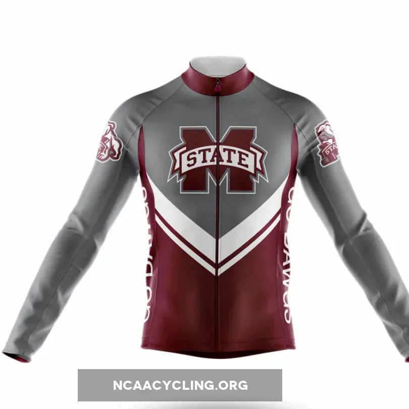 Mississippi State University Long Sleeve Cycling Jersey Ver.3