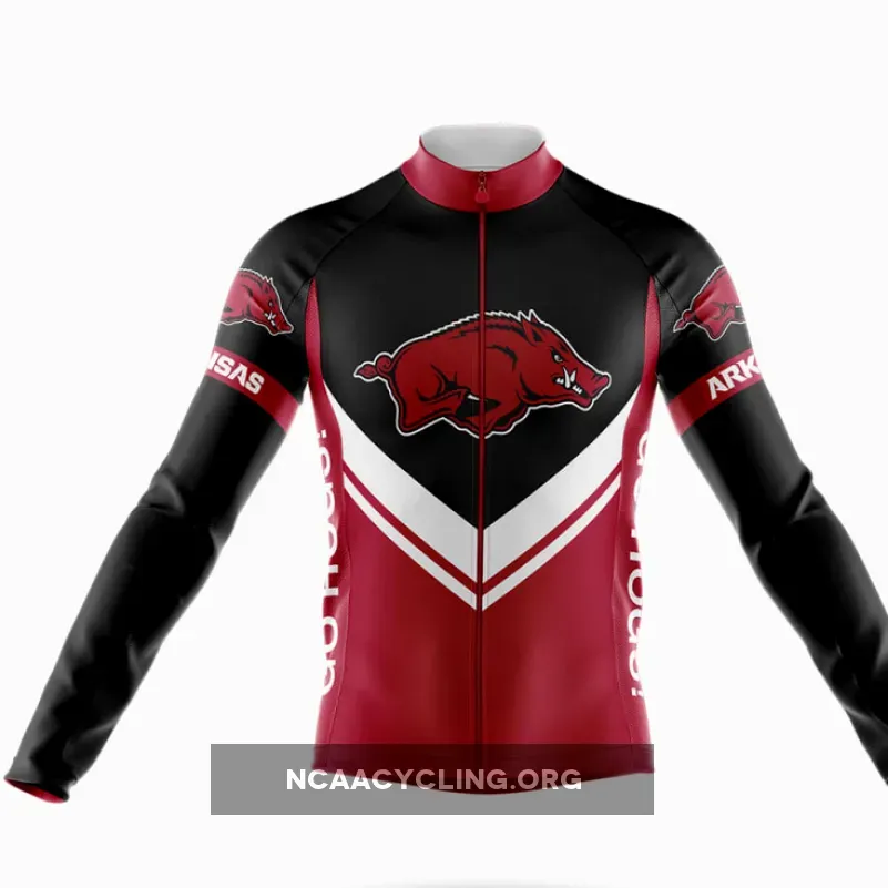 University of Arkansas Long Sleeve Cycling Jersey Ver.3