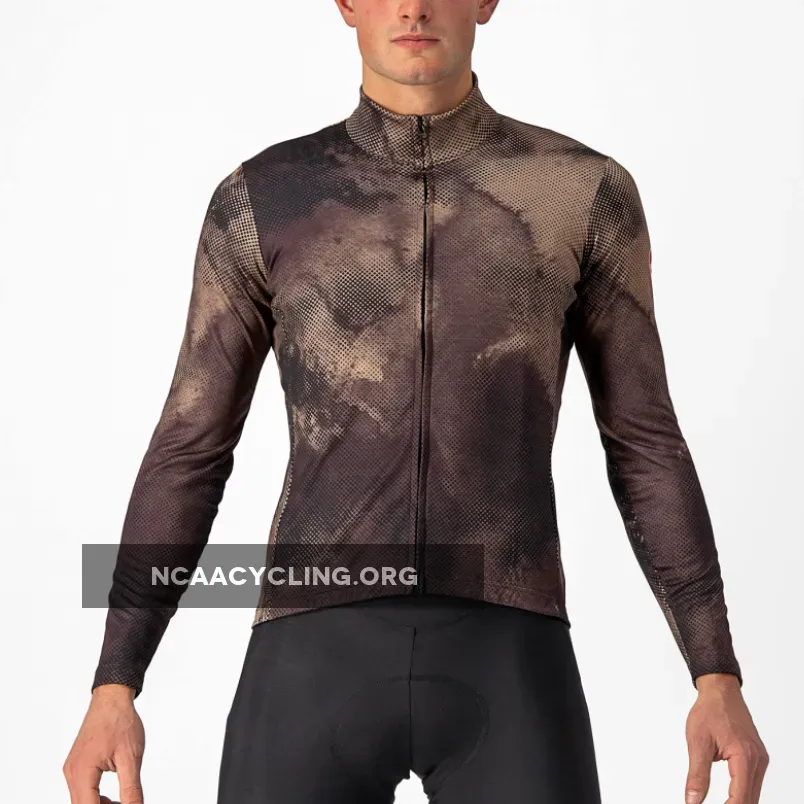 Castelli Ventaglio Long Sleeves Jersey - Brown 4522521-978-S Online