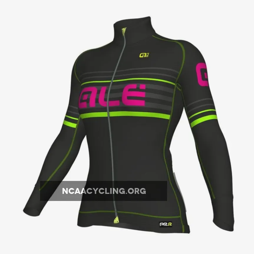 Ale PRR 2.0 Curva Veloce Woman L/S Jersey - Black Pink For Sale