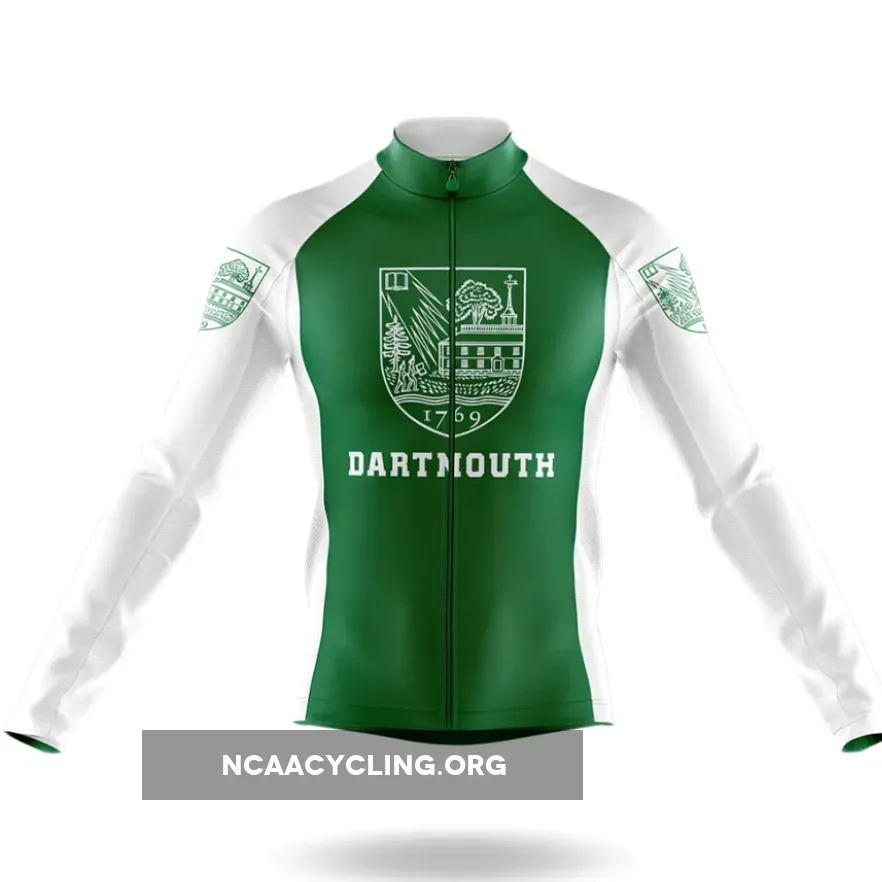 Dartmouth Big Green Long Sleeve Cycling Jersey For Sale