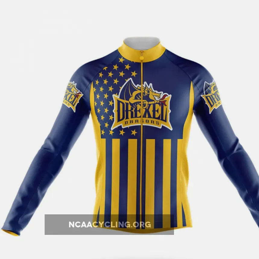 Drexel University USA Long Sleeve Cycling Jersey For Sale